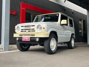 パールホワイトのジムニーでダムド、ザ・ルーツ🤗