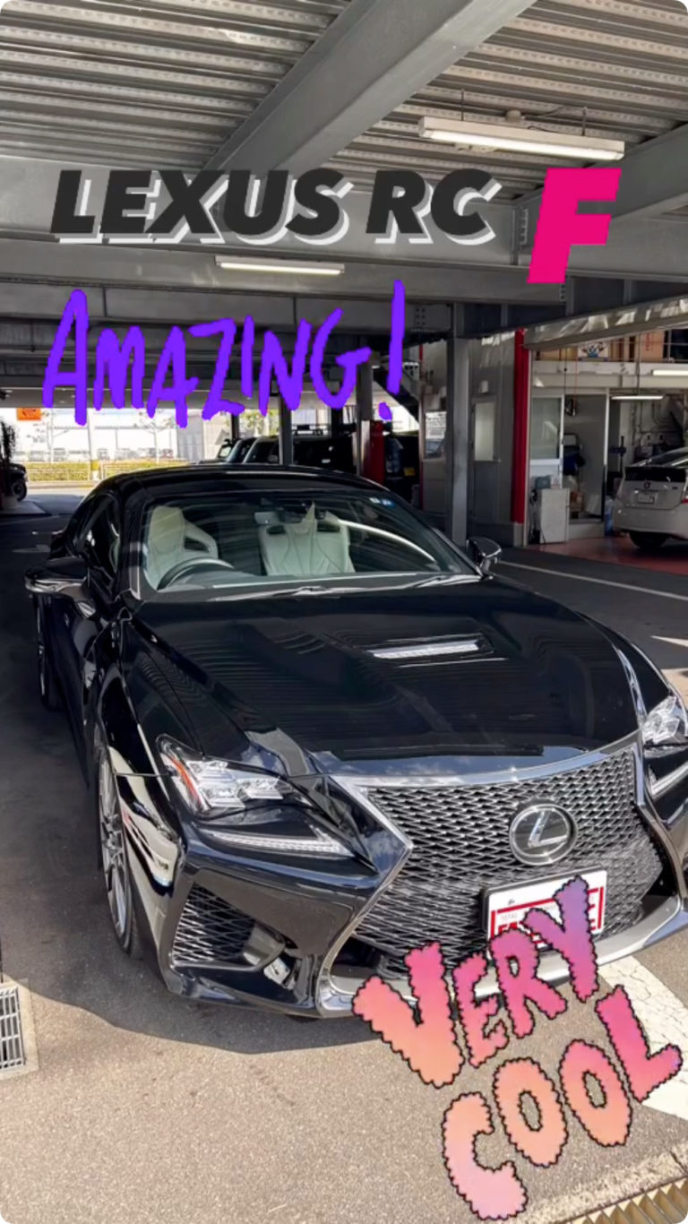 入庫車紹介😎 LEXUS RC F😻BLACK BODYが COOL😡