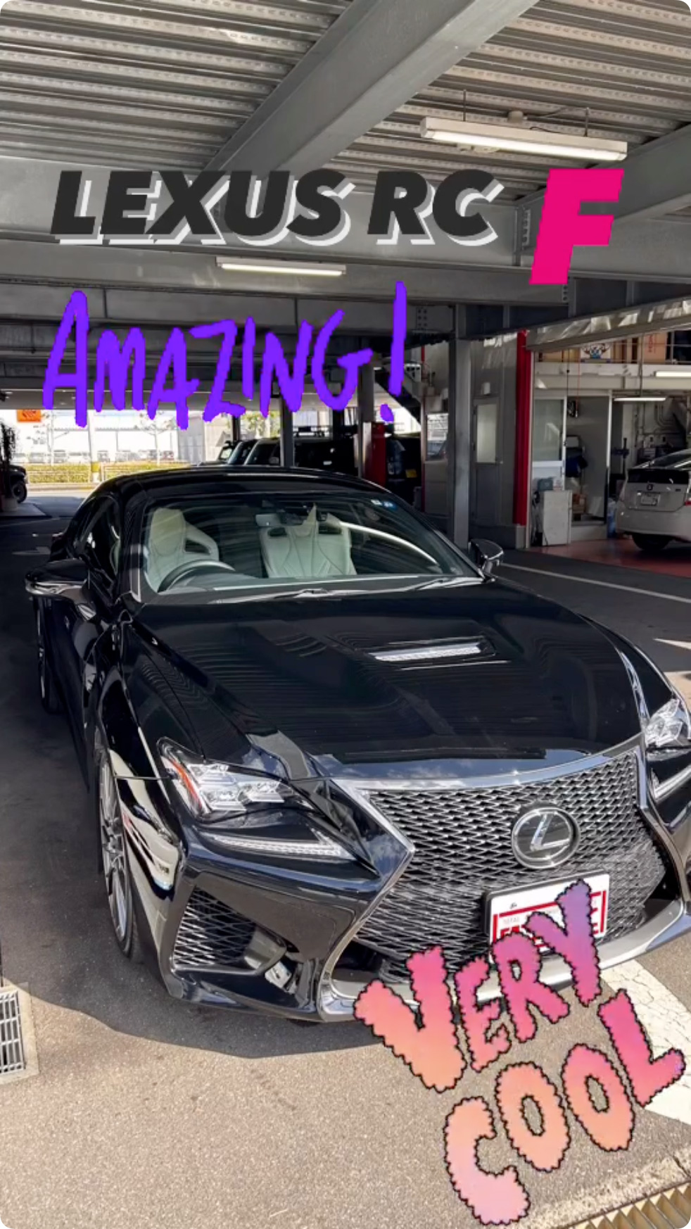 入庫車紹介😎 LEXUS RC F😻BLACK BODYが COOL😡
